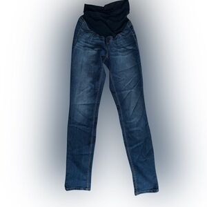 1822 Denim Women's Maternity Skinny Jeans - Dark Blue